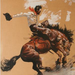 Sešitové romány Rozruch - Návrat do Arizony - originální kresba (1940)
