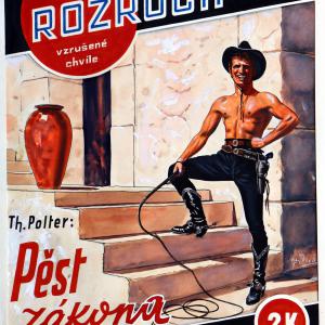 Sešitové romány Rozruch - Pěst zákona - originální kresba (1941)