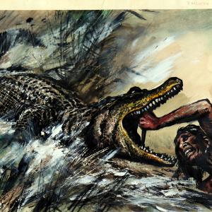 Otakar Batlička - Na vlnách odvahy a dobrodružství - originální kresba úvodní ilustrace (1987)